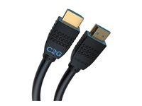 C2G 20ft (6.1m) C2G Performance Series Ultra Flexible High Speed HDMI Cable - 4k 60Hz In-Wall, CMG FT4 Rated - Hög hastighet - HDMI-kabel med Ethernet - HDMI hane till HDMI hane - 6.1 m - svart - 4K60 Hz (4096 x 2160) stöd, dubbelriktad C2G10401