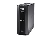 APC Back-UPS Pro 1500 - UPS - AC 230 V - 865 Watt - 1500 VA - RS-232, USB - utgångskontakter: 10 - svart BR1500GI