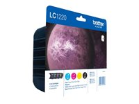 Brother LC1220VALBP - 4-pack - svart, gul, cyan, magenta - original - blister - bläckpatron - för Brother DCP-J525W, DCP-J725DW, DCP-J925DW, MFC-J625DW, MFC-J825DW; MyMio MFC-J825N LC1220VALBP
