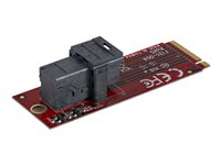 StarTech.com U.2 to M.2 Adapter - for 1 x U.2 PCIe NVMe SSD - M.2 PCIe x4 Host Interface - U.2 SSD - M.2 PCIe Adapter - U.2 Drive (M2E4SFF8643) - Gränssnittsadapter - 2.5" - SAS - M.2 Card - röd M2E4SFF8643