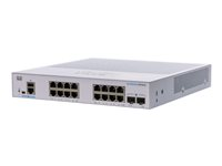 Cisco Business 350 Series CBS350-16T-2G - Switch - L3 - Administrerad - 16 x 10&#x2F;100&#x2F;1000 + 2 x Gigabit SFP - rackmonterbar CBS350-16T-2G-EU
