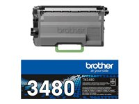 Brother TN3480 - Lång livslängd - svart - original - tonerkassett - för Brother HL-L5000, L5100, L5200, L6200, L6300, L6450, MFC-L5700, L6800, L6900, L6950, L6970 TN3480