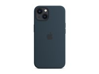 Apple - Baksidesskydd för mobiltelefon - MagSafe-kompatibilitet - silikon - avgrundsblå - för iPhone 13 MC2Y4ZM/A