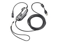 Poly - Headset-kabel - TAA-kompatibel - Snabburkoppling hane till USB 2.0 A hane - 30.5 cm - PTT-knapp (Push-to-talk) 8K6S9AA