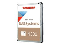 Toshiba N300 NAS - Hårddisk - 10 TB - inbyggd - 3.5" - SATA 6Gb/s - 7200 rpm - buffert: 512 MB MN10ADA10TS
