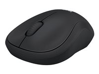 Logitech M220 Silent - Mus - optisk - 3 knappar - trådlös - 2.4 GHz - trådlös USB-mottagare - träkol 910-004878
