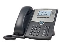 Cisco Small Business SPA 504G - VoIP-telefon - 3-riktad samtalsförmåg - SIP, SIP v2, SPCP - multilinje - silver, mörkgrå - för Small Business Pro Unified Communications 320 with 4 FXO SPA504G