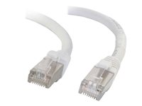 C2G Cat6a Booted Shielded (STP) Network Patch Cable - Patch-kabel - RJ-45 (hane) till RJ-45 (hane) - 1.5 m - STP - CAT 6a - formpressad, hakfri, tvinnad - vit 89936