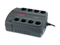 APC Back-UPS ES 400 - UPS - AC 230 V - 240 Watt - 400 VA - 6 Ah - utgångskontakter: 8 - Spanien, Portgual - träkol BE400-SP