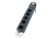 APC Essential Surgearrest - Överspänningsskydd - AC 230 V - utgångskontakter: 5 - Tyskland - träkol P5B-GR